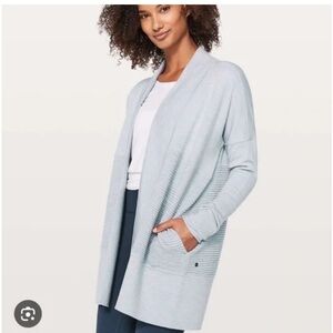 Lululemon Light Gray Lotus Sweater